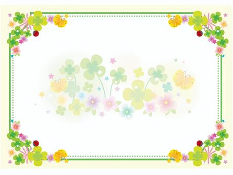 Clover 8 (completed), spring, clover, four leaves, JPG and AI