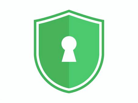 セキュリティ（鍵穴・緑系） セキュリティ,ガード,安全,鍵,アイコン,インターネット,ネットワーク,サイバー,クラウド,デジタルのイラスト素材