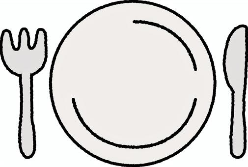 Simple and cute plate set, , JPG and PNG