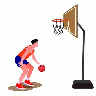バスケットボール 003 バスケットボール,バスケ選手,スポーツのイラスト素材