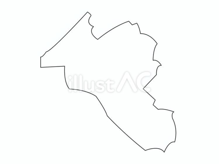地図・渋谷区（線のみ） 渋谷区,地図,日本のイラスト素材