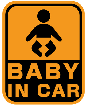 BABY IN CAR, , JPG, PNG and AI