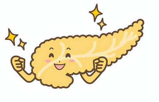 Illustration, pancreas, a smile, fine, 