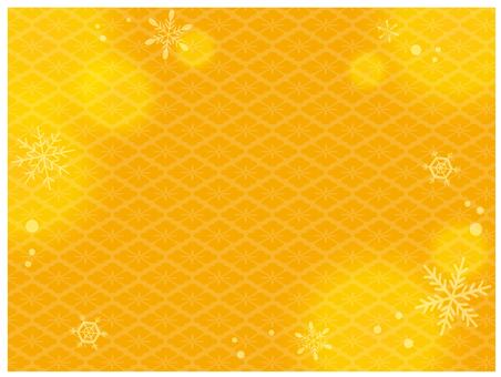 和柄の暖かい背景素材 和柄,暖房,暖かい,フレーム,背景,冬のイラスト素材