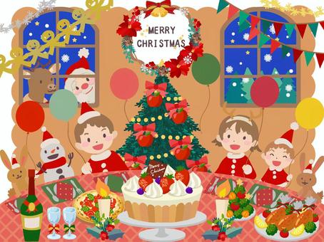 241013クリスマスパーティー 241013クリスマスパーティー クリスマス,パーティー,12月のイラスト素材