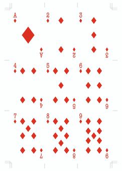 Illustration, cards, card, a diamond, 