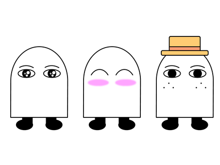 にっこりメジェド様 メジェド,エジプト,神,にっこり,キラキラ,帽子,そばかすのイラスト素材