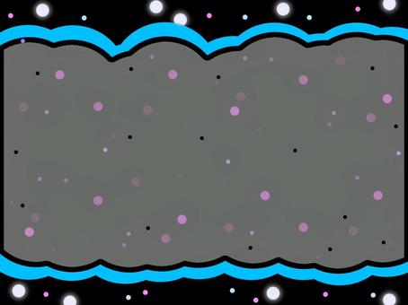 光イメージのフレーム　色違い02 光,キラキラ,丸,フレーム,ダーク,格好良いのイラスト素材