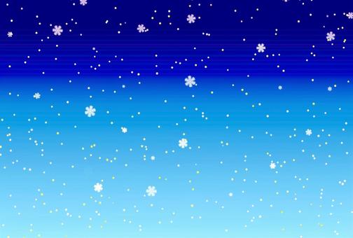 クリスマスの雪降る風景★グラデの背景壁紙 クリスマス,メリークリスマス,雪,結晶,冬,12月,1月,グラデーション,青,白のイラスト素材