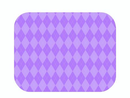 Illustration, argyle, purple, four corners, 