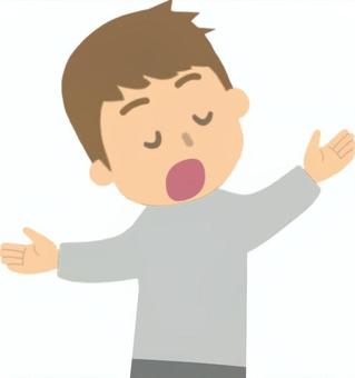 堂々と自分を正当化する男性 正当化,自分勝手,弁解,言い訳,責任逃れ,男性,語る,堂々,主張,自己都合のイラスト素材