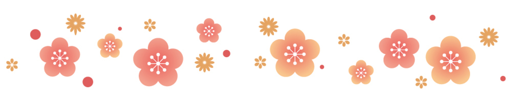 Plum blossom line material 3 Plum blossom line material 3