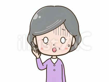 スマホでショックを受けるシニア女性