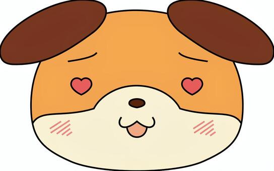 犬の表情 ハート