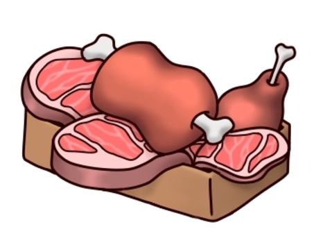 meat, meat, meat with bone, raw meat, JPG and PNG