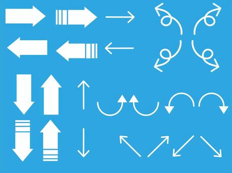 插图, 箭头, 设置, 简单, 