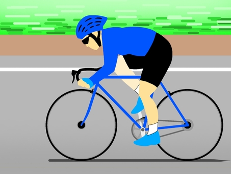 ロードバイク 自転車,乗り物,ロードバイク,車両,ロードレーサー,競技車両,バイク,選手,bicycle,乗車姿勢のイラスト素材