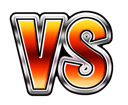 対戦・VSの文字素材 vs,対戦,ロゴ,マーク,コラボ,バトル,戦い,文字,透過,サムネイルのイラスト素材