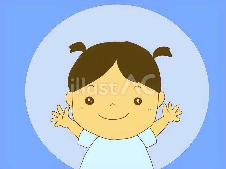快適（熱中症アラート表示） 子ども,幼稚園,保育園のイラスト素材