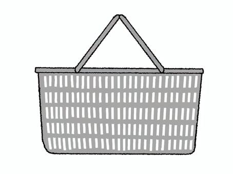 カゴ カゴ,入れ物,容器,お知らせ用,宣伝用,pop調,手描き,挿絵,ワンポイント,素材のイラスト素材