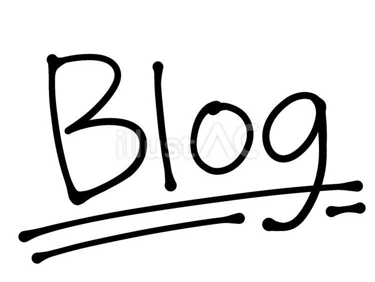 blogの文字 ブログ,日記,コラムのイラスト素材