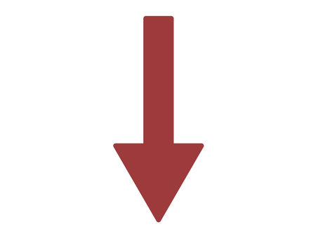 シンプルな矢印（下）02 矢印,下,アイコン,マーク,シンプルのイラスト素材