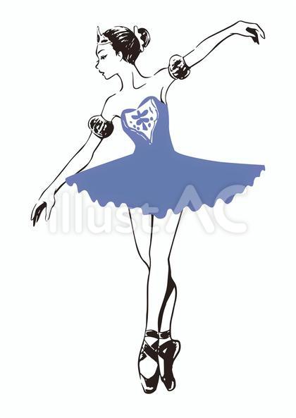 キレイなポーズをとるバレリーナ