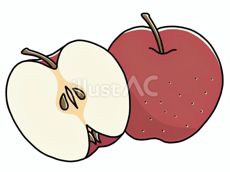 りんご　赤 りんご,リンゴジュース,アップルパイのイラスト素材