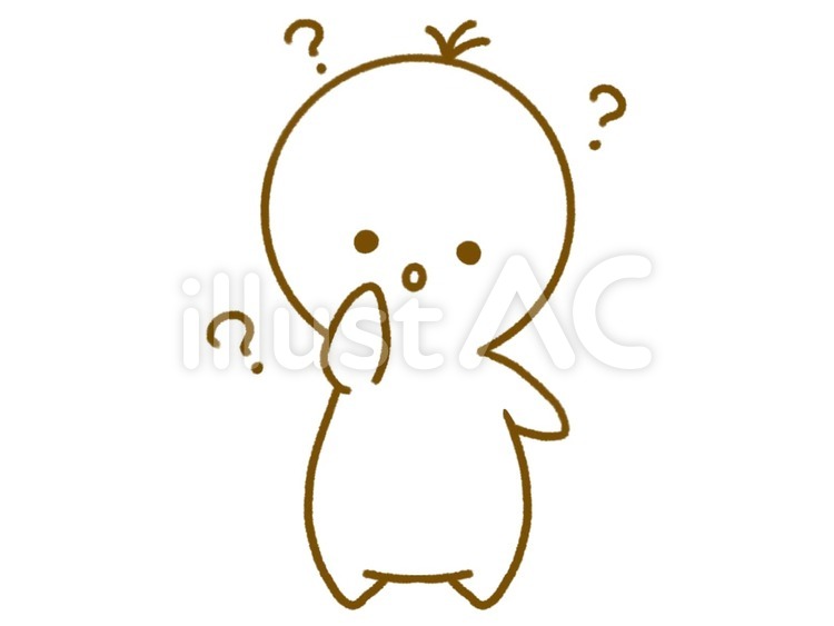 考える男の子 考える,悩む,謎のイラスト素材