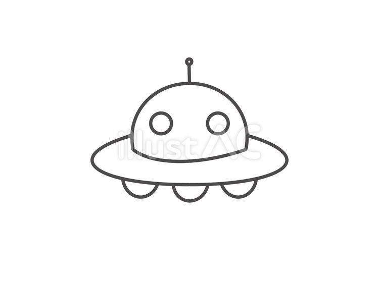 UFOアイコン ufo,未確認飛行物体,宇宙のイラスト素材