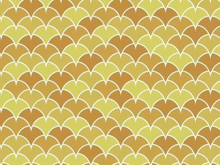 イチョウパターンの背景  背景,イチョウ,黄色,オレンジ,紅葉,バックグラウンド,おしゃれ,かわいい,繰り返し,模様のイラスト素材