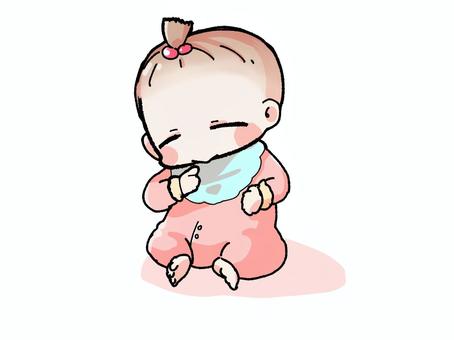 赤ちゃん 赤ちゃん,キャラクター,キャラ,sdキャラ,ちびキャラ,デフォルメ,かわいい,あかちゃん,赤ん坊のイラスト素材