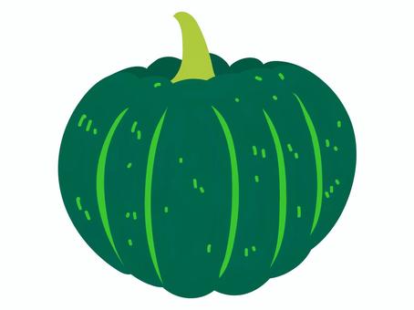 かぼちゃのシンプルなイラスト かぼちゃ,野菜,食材,緑黄色野菜,植物,アイコン,白バック,シンプル,フラットデザイン,ベクターのイラスト素材