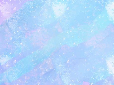 水色ホログラムのキラキラ背景素材