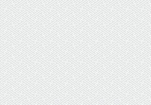 紗綾形文様 グレー（シームレス） 和柄,和風,パターン,背景,紗綾形,幾何学,模様,幾何学模様,着物柄,和のイラスト素材