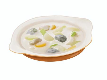クリームシチュー（4） シチュー,クリームシチュー,具材,レシピ,アレンジ,グラタン,パスタ,ドリア,ルー,献立のイラスト素材