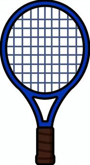 ネイビーのテニスラケットです。