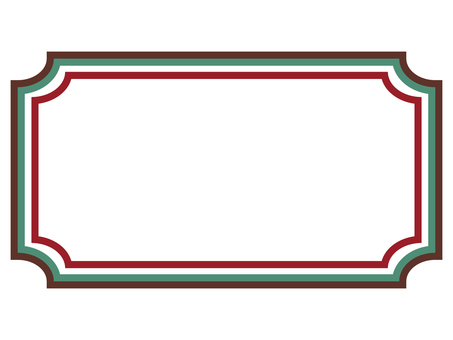 角丸へこみフレーム　ワイン　細長 フレーム,枠,背景,秋,秋色,9月,10月,11月,シック,シンプルのイラスト素材