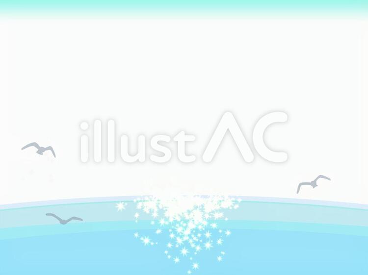 海 カモメのイラストイラスト No 無料イラストなら イラストac