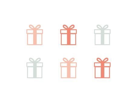プレゼント プレゼント,ギフト,贈り物,箱,ボックス,リボン,アイコン,マーク,誕生日,セットのイラスト素材