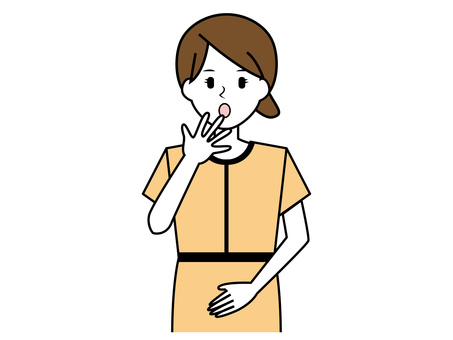 接客する女性のイラスト 女性,エステ,エステティシャン,接客,美容,人物,ふきだし,ネイルサロン,受付,医療のイラスト素材