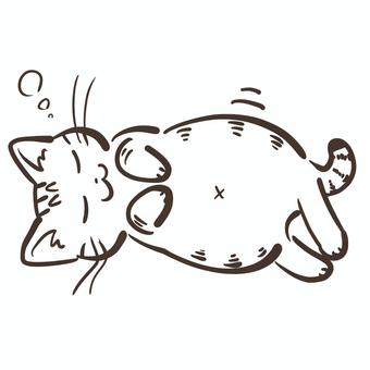 寝ている猫ちゃん 寝ている猫ちゃん 猫,眠る,かわいいのイラスト素材