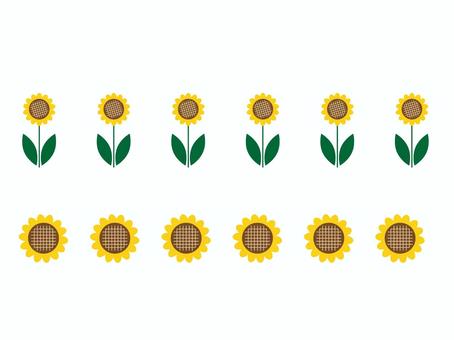 Illustration, summer, summer vacation, sunflower, 