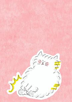 急ブレーキするねこちゃん 急ブレーキするねこちゃん かわいい,急ブレーキ,ブレーキ,ストップ,stop,止まる,びっくり,衝撃,おどろく,危ないのイラスト素材