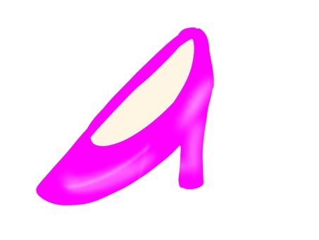 Illustration, high heels, shoes, pink, 