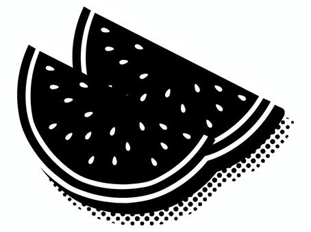 Illustration, watermelon, summer, food, 