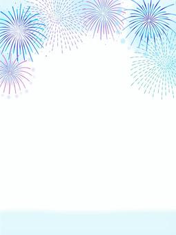 夏の花火の背景05 花火,花火大会,打ち上げ花火,夏祭り,夏,祭り,夏休み,7月,8月,火花のイラスト素材
