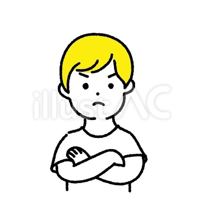 Tシャツ男子の人物イラスト-07
