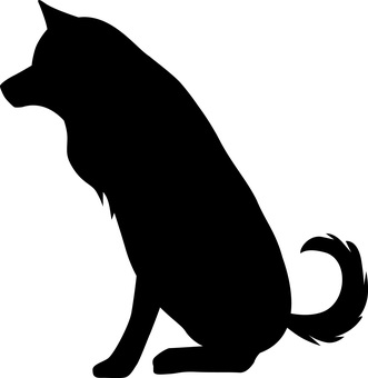 犬シルエット
