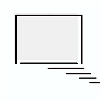 吹き出し(グレー)